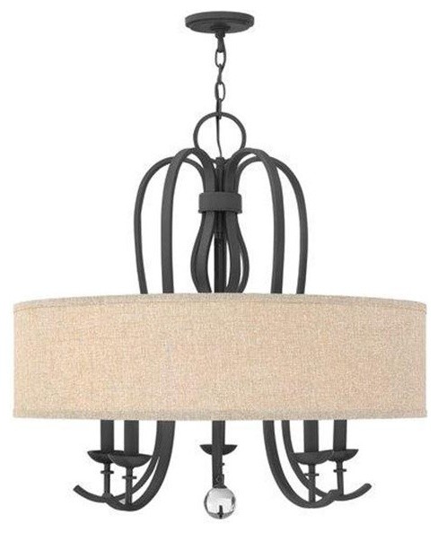 Hinkley Lighting 4473TB 5Lt. Drum Chandelier Marion Collection traditional-chandeliers