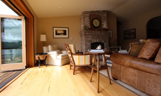 Hood Canal Water Front Home traditional-living-room