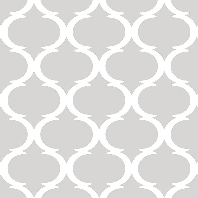 Tilez Peel & Stick Wallpaper Squares - Classy Clean, Cool Grey, 12"x12