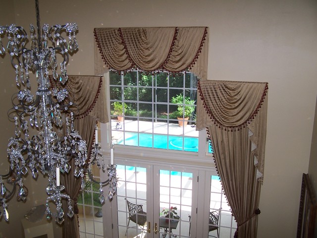 2 story living room curtains
