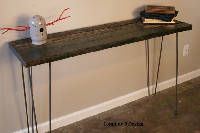 Console Table, Minimalist, Mid Century, Hairpin legs, Urban, Rustic, modern-