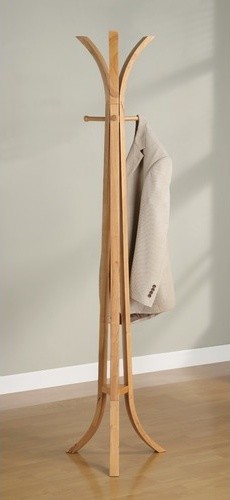 wooden coat rack stand