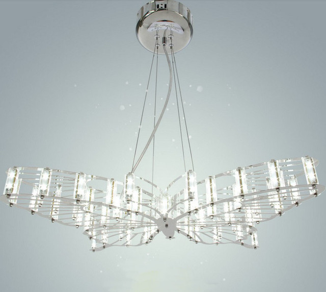 Modern Steel Butterfly Chandelier Contemporary Chandeliers new