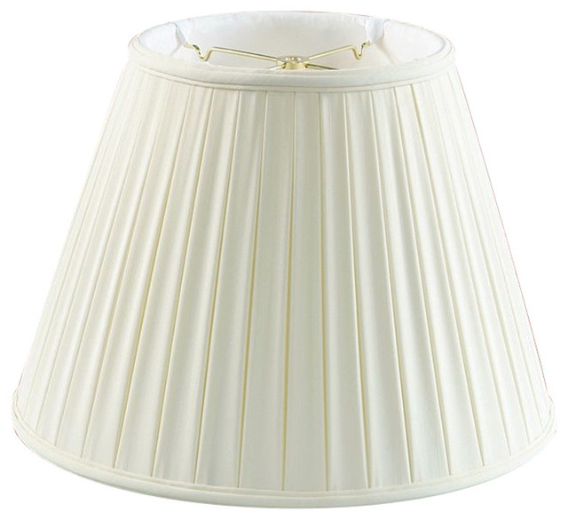 Eggshell Empire Box Pleat Lamp Shade 8x14x11 Traditional Lamp Shades by LampsUSA