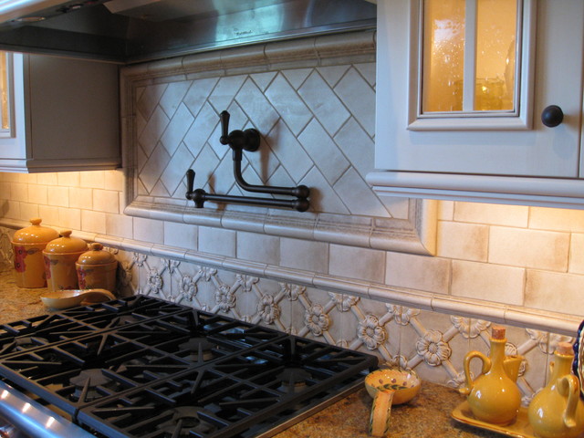 Backsplashes - Unique, One of a Kind traditional kitchen