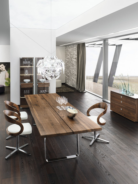 Nox Walnut Modern Dining Table - modern - dining tables - london ...