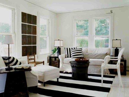 Black and White living room