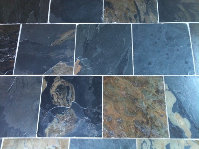 Indian Slate Front Porch traditional deck