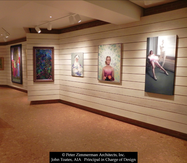 Private Art Gallery traditional-home-theater