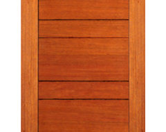 Exterior Flush Single Door, Mahogany, Contemporary Design contemporary-front-doors