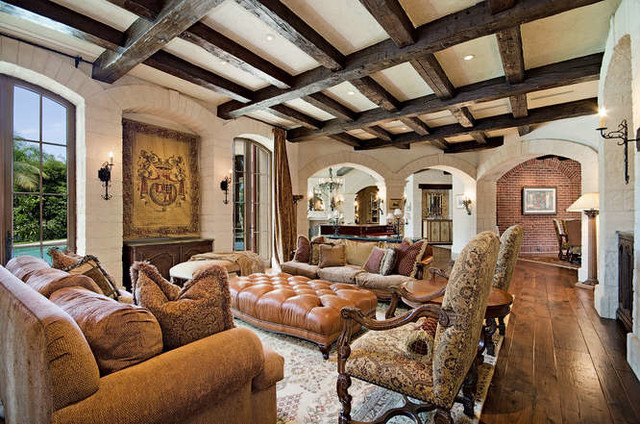 Grey Oaks Residence - New Construction mediterranean-family-room