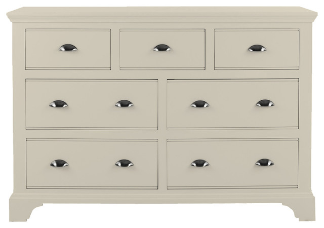 Bedroom Furniture Chest 4 3 Drawers In Ivory Paint Downton Bedroom