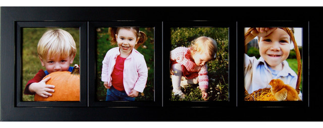 Collage Picture Frames 8x10 Wood Frame with 4 Openings rustic-frames