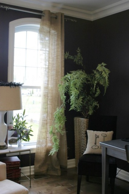 Burlap Curtains - Eclectic - montreal - by Julie Loves Home