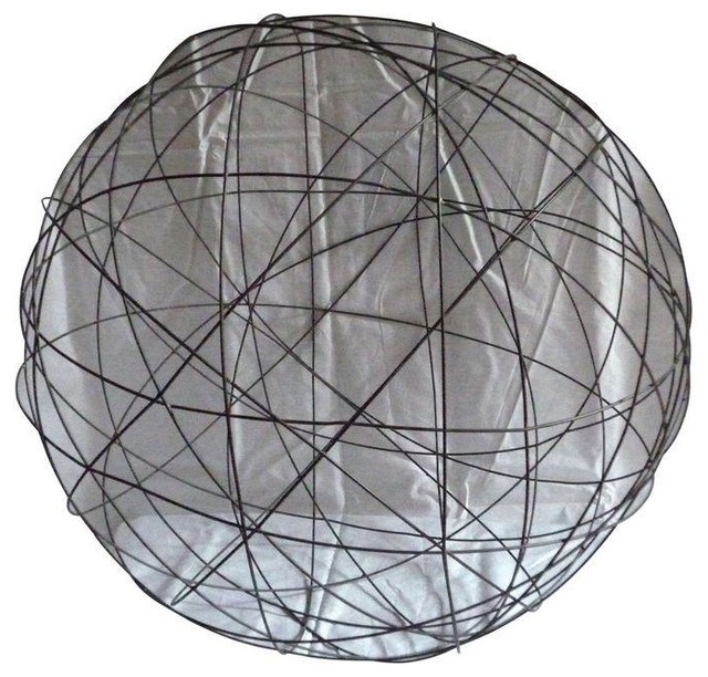 pre owned large decorative wire sphere contemporary pre owned large decorative wire sphere contemporary