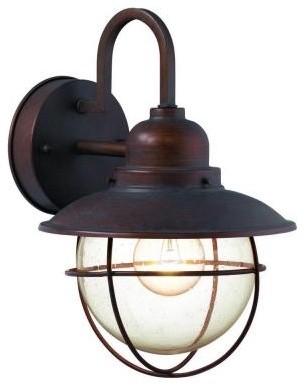 Hampton Bay Wall-Mount Outdoor Lantern - traditional - outdoor ...