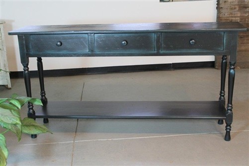Console Table Black Baskets images