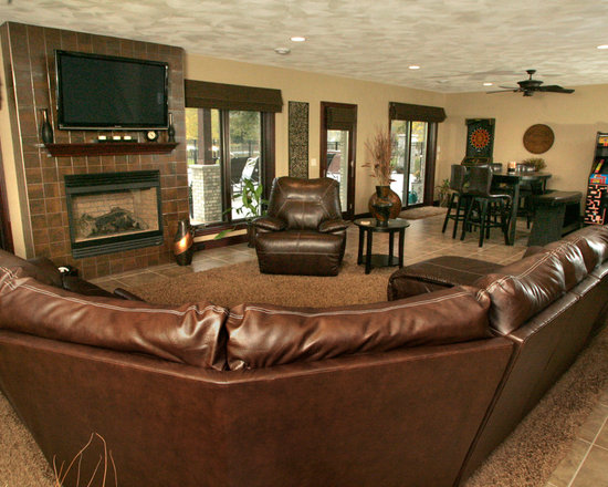 Milwaukee Family Room game room Design Ideas, Pictures, Remodel ...