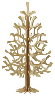 wooden holiday decoration tree
