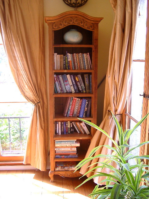 Reclaimed Wood French Provincial Bookcase - Traditional - Living Room 