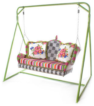 MacKenzie-Childs 'Flower Market' Porch Swing & Stand - Modern ...