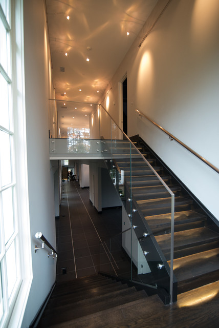 Glass Railings contemporary staircase