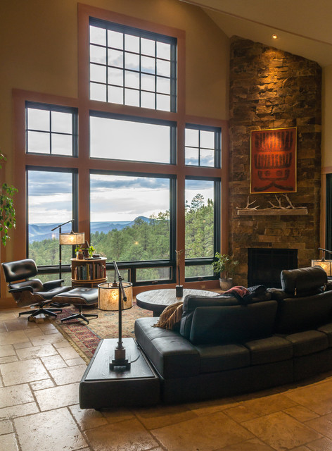 Mountain Zen - Rustic - Living Room - other metro - by ...