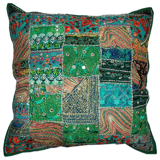 Indian decor handmade cushion pillow covers - Traditional - Decorative Pillows