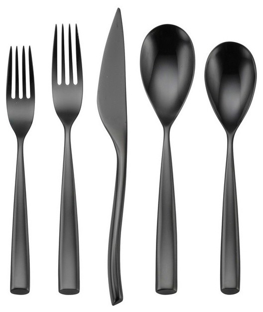 Oneida VIVANTi Romano Black 5 Pc. Place Setting Traditional