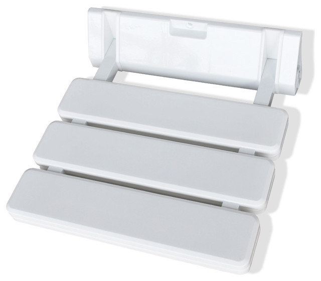 A1 Acrylic Folding Shower Seat Wall Mounted Bench by SteamSpa