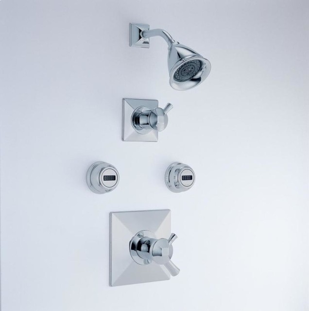 Brizo Vesi Medium Flow Shower System Transitional Bathroom Faucets