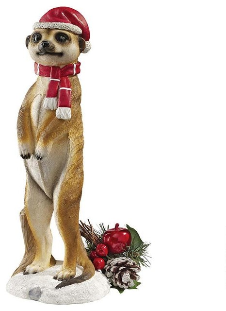 african wildlife meerkat christmas welcome garden statue african wildlife meerkat christmas welcome garden statue