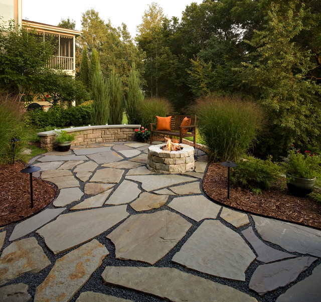 Backyard Patio Designs With fireplace Pit