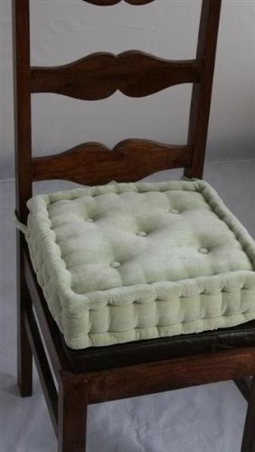 Sage Green Dining Chair Booster Cushion - Modern - Seat Cushions