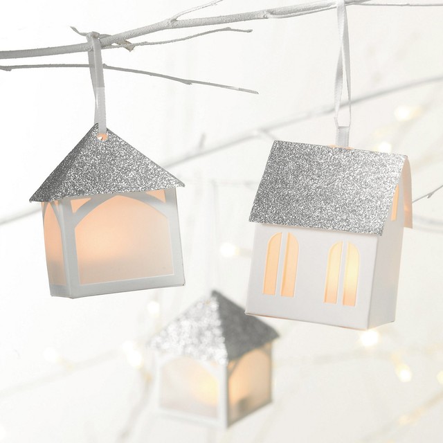 hanging paper house set of 3 by the white company hanging paper house set of 3 by the white company