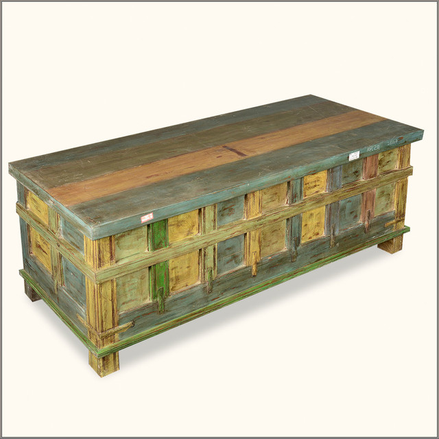 Rustic Wood Storage Chest