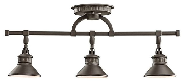 Kichler Lighting 42439oz Sayre Lodgecountryrustic Track Light In Olde