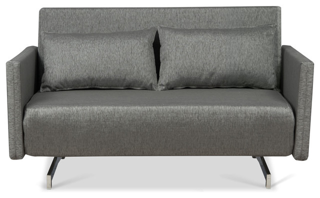 Dendera B Grey Sleeper Sofa - Modern - Futons