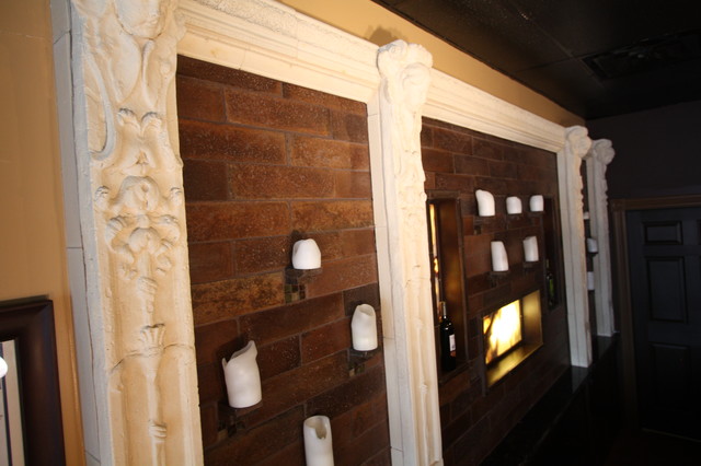 Cast Stone traditional wine cellar