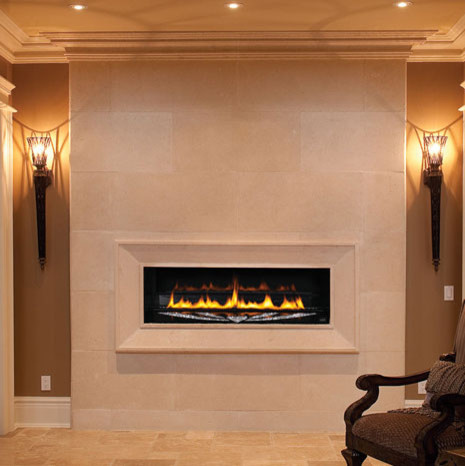 Slabs Stone Fireplace Overmantel Traditional Indoor