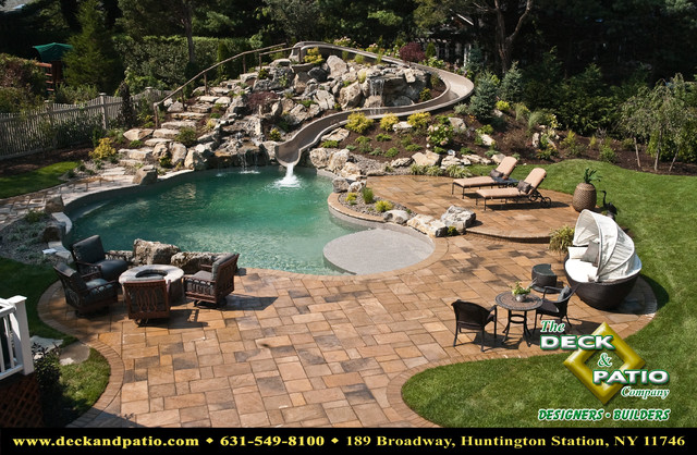 Paver patio pool pictures