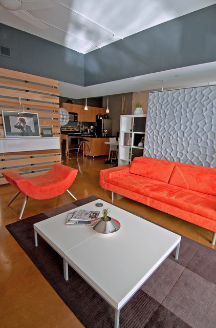 Studio Apartment contemporary living room