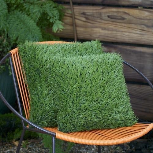 'Grass' Pillow Eclectic Decorative Pillows by Potted