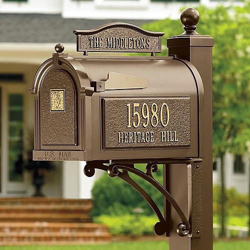 Capitol Mailbox With Free Personalized Topper - Traditional - Mailboxes 