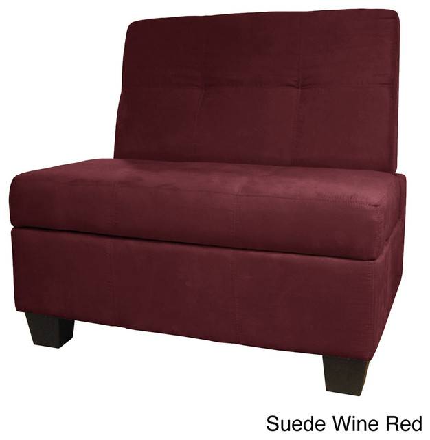 Vanderbilt Butler Upholstered Hinged Storage Bench Chair