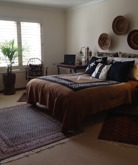 African Themed Bedroom eclectic-bedroom