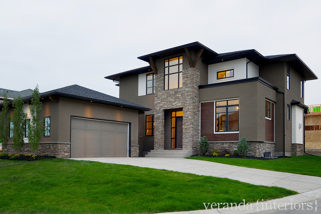 West Coast Contemporary Exterior - modern - exterior - calgary ...