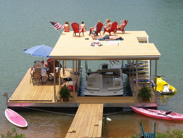 North Carolina Mountain Lake Dock - Traditional - other ...