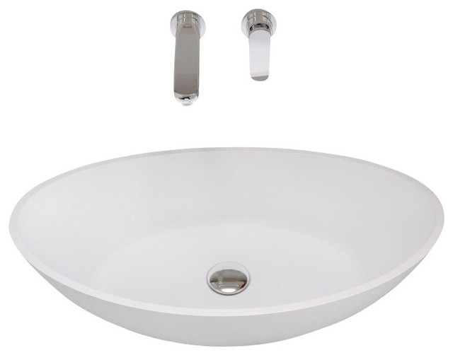 Solid Surface Stone Resin Sink, Glossy - Contemporary - Bathroom Sinks ...