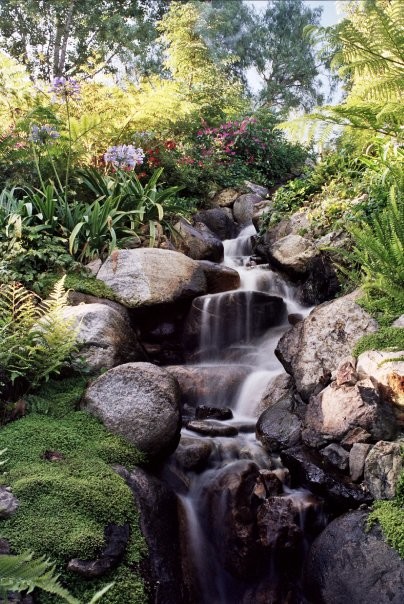 Waterfalls traditional landscape